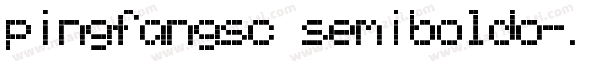 pingfangsc semiboldo字体转换
